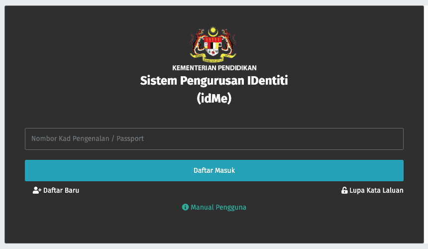 IDME KPM LOGIN idme.moe.gov.my